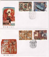 1987 Barlangfestmények Sor+blokk FDC Mi 2118-2121 + Blokk 40 - Andere & Zonder Classificatie