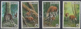 ** 1984 WWF Okapi Sor Mi 875-878 + 4 CM + 4 FDC - Other & Unclassified