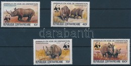 ** 1983 WWF Keskenyszájú Orrszarvú Sor Mi 985A-988A + 4 CM + 4 FDC-n - Altri & Non Classificati