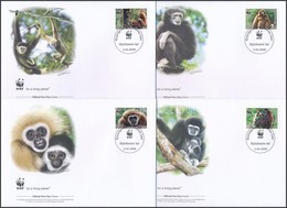 2008 WWF: Majmok Sor 4 Db FDC-n Mi 2062-2065 - Altri & Non Classificati
