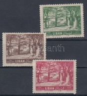 ** 1961 Cédrus Mi 732, 733, 735 Kettős Nyomattal - Sonstige & Ohne Zuordnung