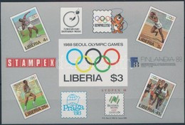 ** 1988 Nyári Olimpia: Szöul Vágott Blokk Mi 114 - Autres & Non Classés