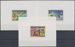 ** 1977 100 éves Az UPU Vágott Blokk Sor Mi  	584 Bl. B-586 Bl. B - Other & Unclassified