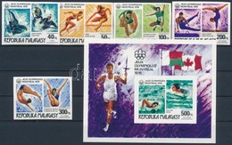 ** 1976 Nyári Olimpia, Montreal Vágott Sor Mi 775-779 + Blokk 10 - Altri & Non Classificati