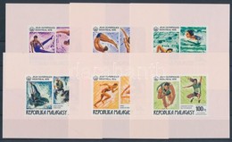 ** 1976 Montreali Nyári Olimpia Sor Vágott Blokkformában Mi 775-780 - Autres & Non Classés