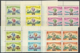 ** 1974 100 éves Az UPU Sor ívsarki Négyestömbökben Mi 514-519 A - Altri & Non Classificati