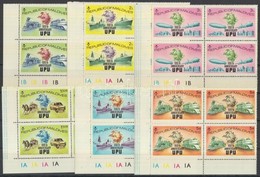 ** 1974 100 éves Az UPU Sor ívsarki Négyestömbökben Mi 514-519 A - Altri & Non Classificati