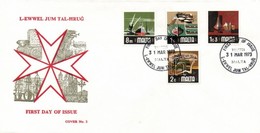 1973 Életképek Sor Mi 457-471 4 FDC-n - Other & Unclassified