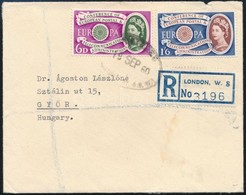 1960 Európa CEPT Ajánlott FDC Magyarországra - Sonstige & Ohne Zuordnung