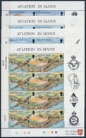 ** 1997 Repülőgépek Sor 4 ívszéli Párban + Kisívsor Mi 722-729 (2 Stecklapon) - Sonstige & Ohne Zuordnung