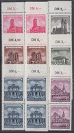 ** 1955 Felújított Történelmi épületek 6 ívszéli Négyestömb (sor) Mi 491-496 - Otros & Sin Clasificación