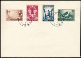 Szerbia 1942 Kiállítás Sor Mi 58-61 FDC-n - Other & Unclassified