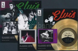 ** 2012 Elvis Presley 3 Klf Blokk Mi 316-318 - Altri & Non Classificati