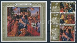 ** 1987 Karácsony, Dürer Sor + Blokk,
Christmas, Dürer Set + Block
Mi 719-721 + Mi 112 - Otros & Sin Clasificación