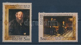 ** 2006 175 éve Született Nikolaj Ge. Sor Mi 1307-1308 + Kisív Sor - Andere & Zonder Classificatie