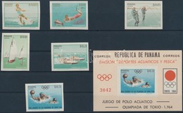 ** 1964 Tokiói Olimpia Vágott Sor Mi 740-745 + Blokk Mi 22 - Andere & Zonder Classificatie