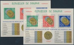** 1964 Téli Olimpia érmesei Fogazott + Vágott Blokk Mi 28 AB - Otros & Sin Clasificación