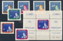 ** 1961 Alan B. Shepard, Az 1. Amerikai űrhajós Sor Mi 972-978 + Blokk Mi 12 - Otros & Sin Clasificación