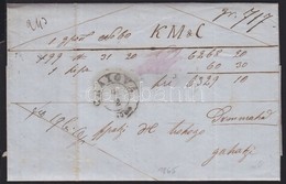 1865 Csomagkísérő Levél / Parcel Cover 'CRAIOVA' - 'BUCURESCI' - 'GALATI MOLDOVA' - Otros & Sin Clasificación