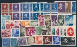 ** 1933-1947 53 Db Bélyeg, Közte Teljes Sorok és 4-es Tömbök Stecklapon - Altri & Non Classificati