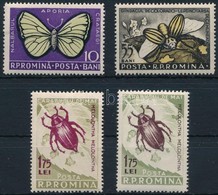 ** 1956 Rovarok Sor Benne Típusváltozat Mi 1586-1588 A + 1588 B - Other & Unclassified