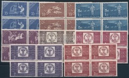 ** 1958 100 éves A Román Bélyeg Sor 4-es Tömbökben Mi 1750-1757 A - Andere & Zonder Classificatie