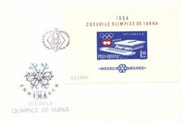 1963 Téli Olimpia Fogazott + Vágott Sor Mi 2195-2210 + Blokk 55 7 Db FDC - Otros & Sin Clasificación