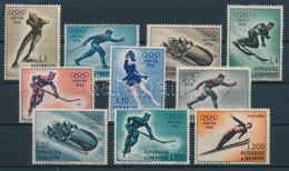 ** 1955 Téli Olimpiai Játékok, Cortina D'Ampezzo Sor Mi 535-544 - Altri & Non Classificati