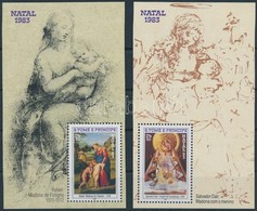 ** 1983 Karácsonyi Festmények Blokksor,
Christmas Paintings Block Set
Mi 135-136 - Altri & Non Classificati