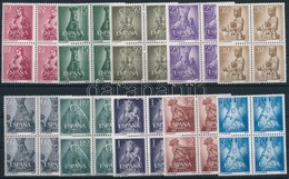 ** 1954 Madonna Sor 4-es Tömbökben Mi 1028-1037 - Autres & Non Classés