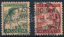 O 1915 Pro Juventute Sor Mi 128-129 - Altri & Non Classificati