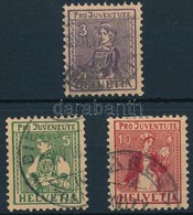 O 1917 Pro Juventute Sor Mi 133-135 - Other & Unclassified