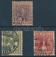 O 1917 Pro Juventute Sor Mi 133-135 - Andere & Zonder Classificatie