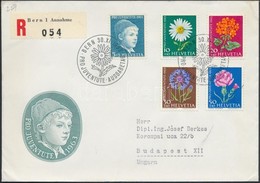 1963 Pro Juventute Sor Mi 786-790 Y Ajánlott FDC - Sonstige & Ohne Zuordnung