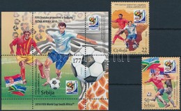 ** 2010 Labdarúgó-világbajnokság, Dél-Afrika Sor + Blokk,
Football World Cup, South Africa Set + Block
Mi 354-355 + Mi 8 - Altri & Non Classificati