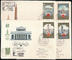 1980 Nyári Olimpia Sor Mi 4949-4954 6 FDC Ajánlott Levélként érkezettek Budapestre - Sonstige & Ohne Zuordnung