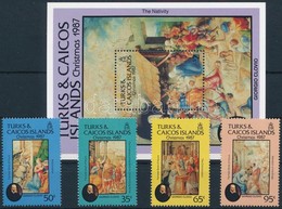 ** 1987 Karácsony Sor + Blokk,
Christmas Set + Block
Mi 786-789 + Mi 67 - Altri & Non Classificati