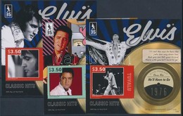 ** 2012 Elvis Presley 3 Klf Blokk Mi 183-185 - Andere & Zonder Classificatie