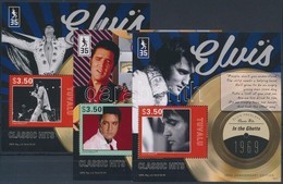 ** 2012 Elvis Presley 3 Klf Blokk Mi 183-185 - Andere & Zonder Classificatie