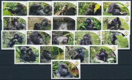 ** 2011 30 éves A PAPU, Gorillák Sor Mi 2718 - 2737 - Altri & Non Classificati