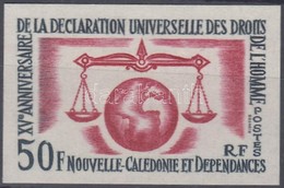 ** 1963 Az általános Emberi Jogok Deklarálásának 15. évfordulója Vágott Bélyeg Mi 393 - Altri & Non Classificati