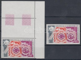 ** 1974 100 éves Az UPU Mi 556 Fogazott és Vágott Bélyeg / Perforated + Imperforate - Other & Unclassified