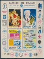 ** 1977 Labdarúgó VB, Rubens, Nobel-díj, Lindbergh Repülés Sor Mi 1453-1456 Vágott Blokk Formában - Otros & Sin Clasificación