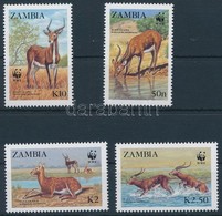 ** 1987 WWF Mocsáriantilop Sor,
WWF Lechwe Set
Mi 438-441 - Andere & Zonder Classificatie