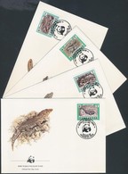 1986 WWF: Gyíkok Sor Mi 500-503 4 FDC-n - Sonstige & Ohne Zuordnung