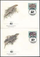 1986 WWF: Gyík Sor Mi 500-503 4 FDC-n - Otros & Sin Clasificación