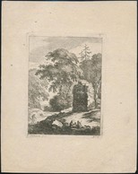 Cca 1800 Johann Daniel Heimlich (1740-1796): Pihenők A Romnál. Rézmetszet, Papír, 14×10,5 Cm - Stampe & Incisioni
