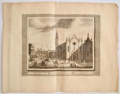 Cca 1715-1750 Domenico Lovisa (1690 K.-1750 K.): Velence: Ecclesia Stae. Maria Charitatis Rézmetszet, Papír, A Szerző Il - Stiche & Gravuren