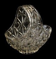 Nagyméretű Bohemia üveg Kínáló Kosár. Hibátlan 22 Cm - Vetro & Cristallo