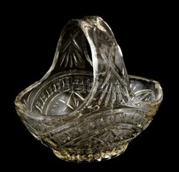 Nagyméretű Bohemia üveg Kínáló Kosár. Hibátlan 22 Cm - Glas & Kristall